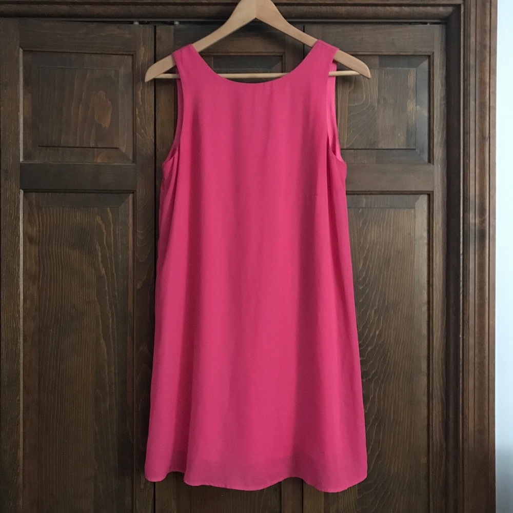 Francesca’s Miami Pink Dress with bow detail back
